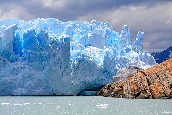 Il fronte del ghiacciaio Perito Moreno