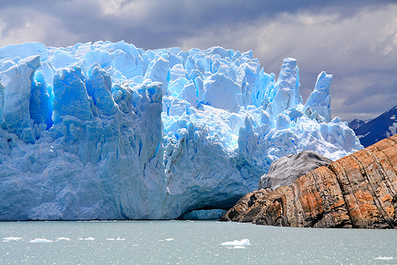 Il fronte del ghiacciaio Perito Moreno