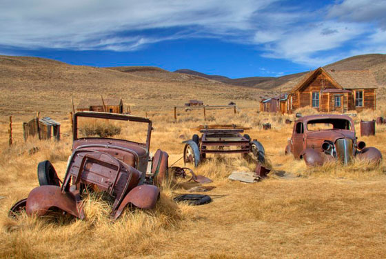 La città fantasma di Bodie, nella Sierra Nevada Californiana. Città mineraria sviluppatasi ai tempi della Corsa all