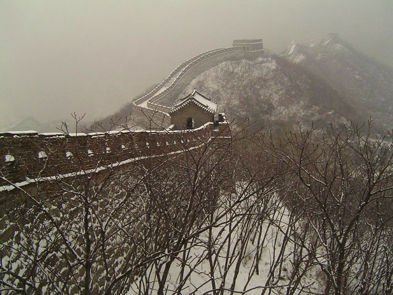 Il tratto di Mutianyu in inverno